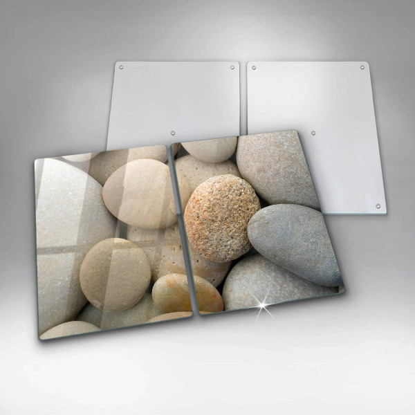 Skärbräda glas Ovalt stenmönster