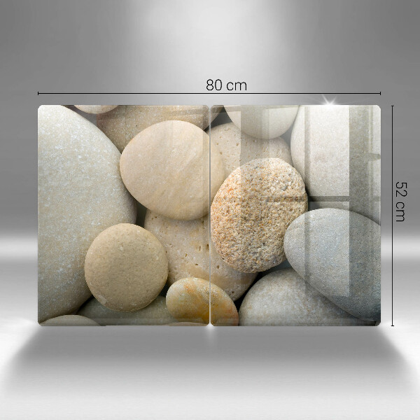 Skärbräda glas Ovalt stenmönster