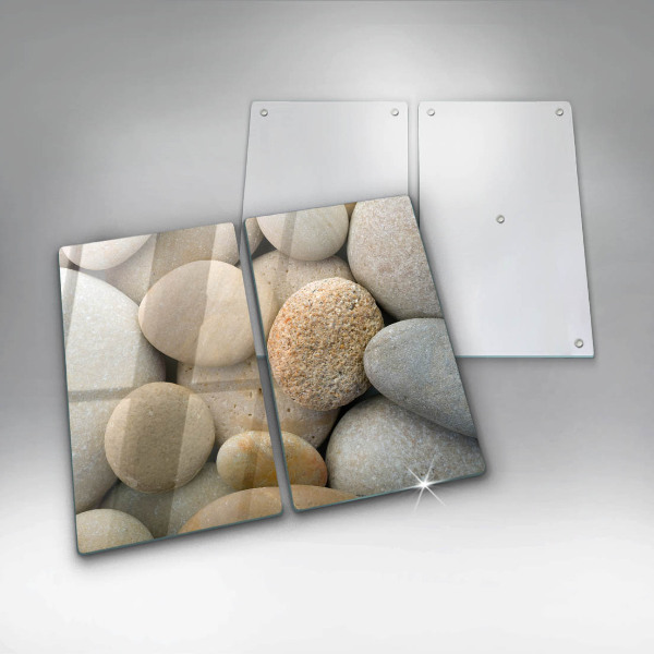 Skärbräda glas Ovalt stenmönster