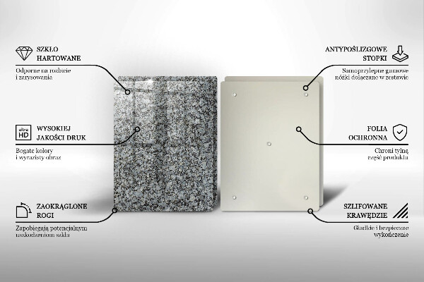 Skärbräda glas Sten textur