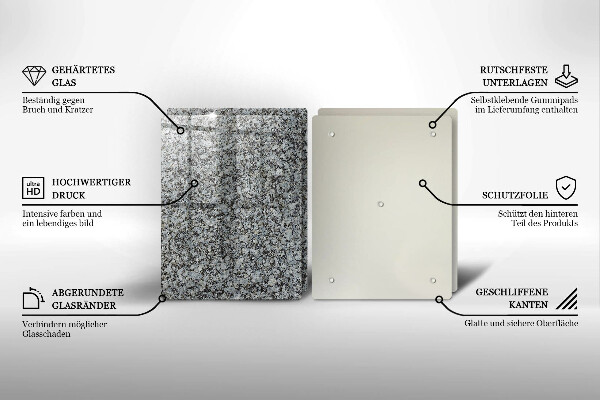 Skärbräda glas Sten textur