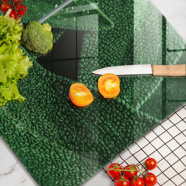 Skärbräda glas Blad av växten