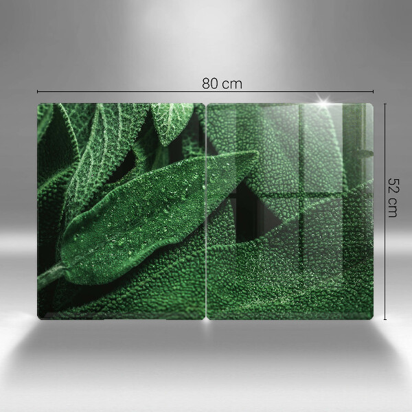 Skärbräda glas Blad av växten