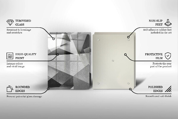 Skärbräda glas Konkret skarp abstraktion