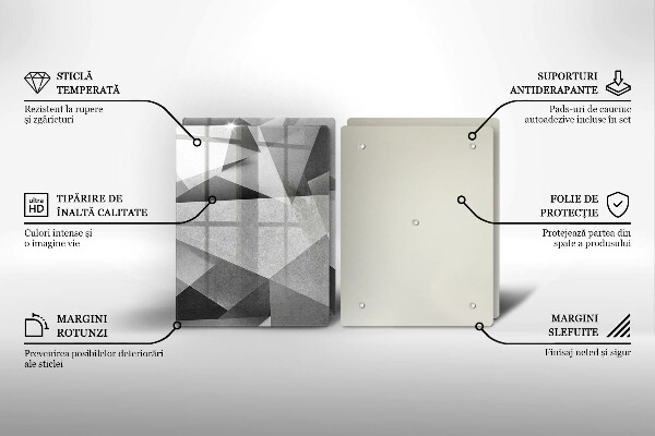 Skärbräda glas Konkret skarp abstraktion