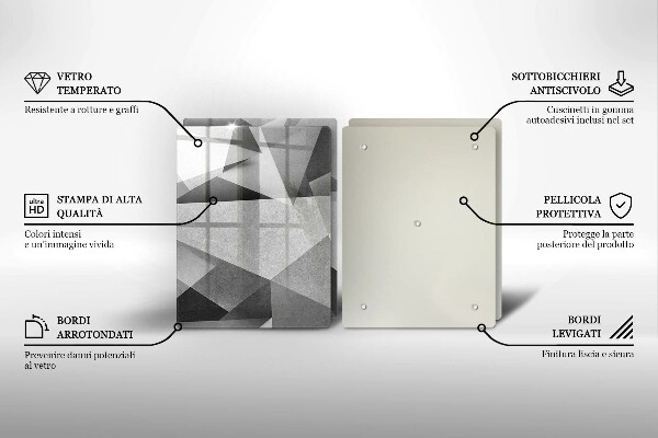 Skärbräda glas Konkret skarp abstraktion