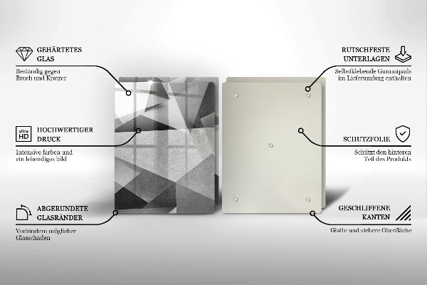 Skärbräda glas Konkret skarp abstraktion
