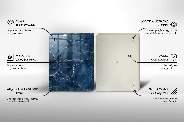 Skärbräda glas Sten textur marmor