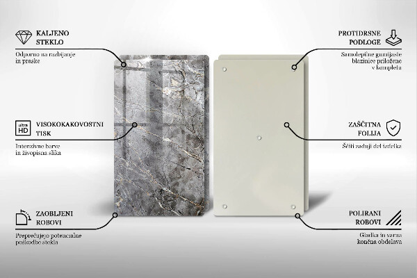 Skärbräda glas Sten textur