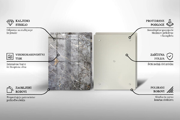 Skärbräda glas Sten textur