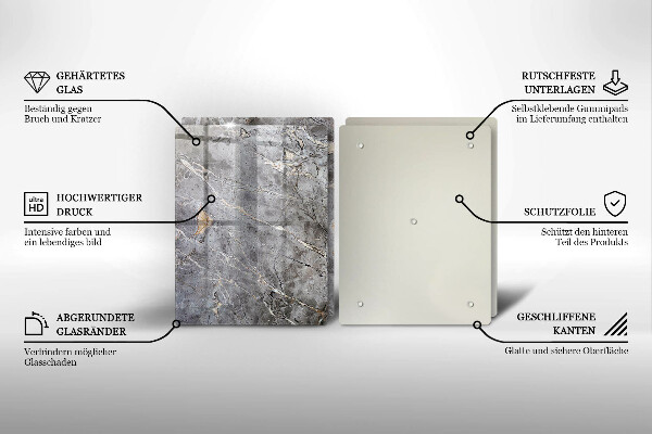 Skärbräda glas Sten textur