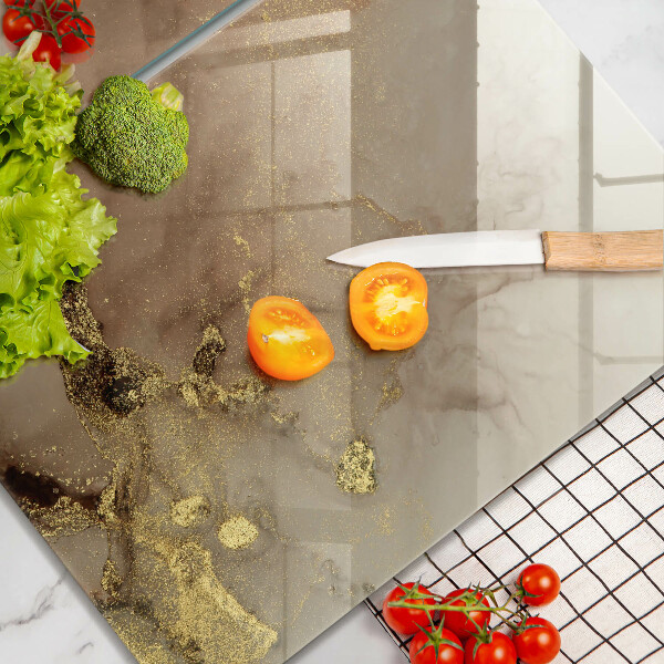 Skärbräda glas Abstraktion guld