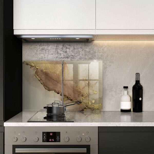 Skärbräda glas Abstraktion guld