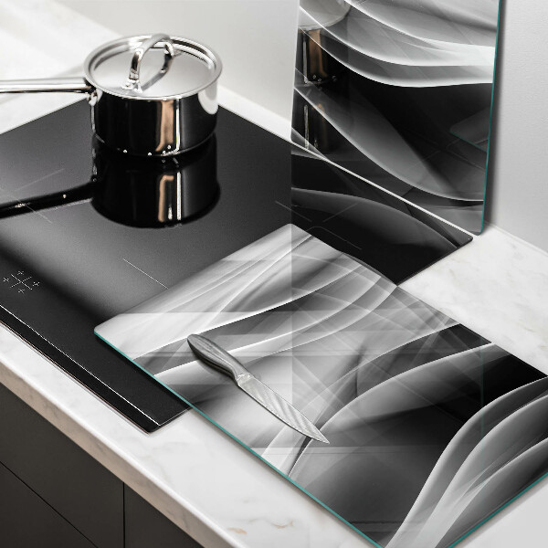 Skärbräda glas Abstraktion mjuka linjer