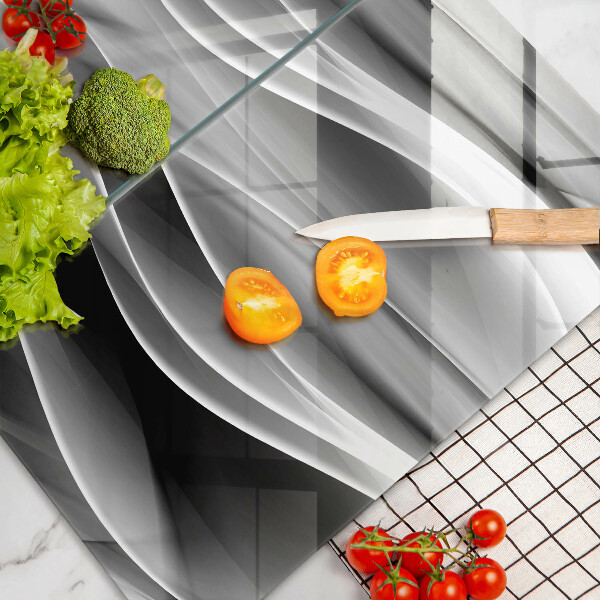 Skärbräda glas Abstraktion mjuka linjer