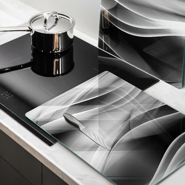 Skärbräda glas Abstraktion mjuka linjer