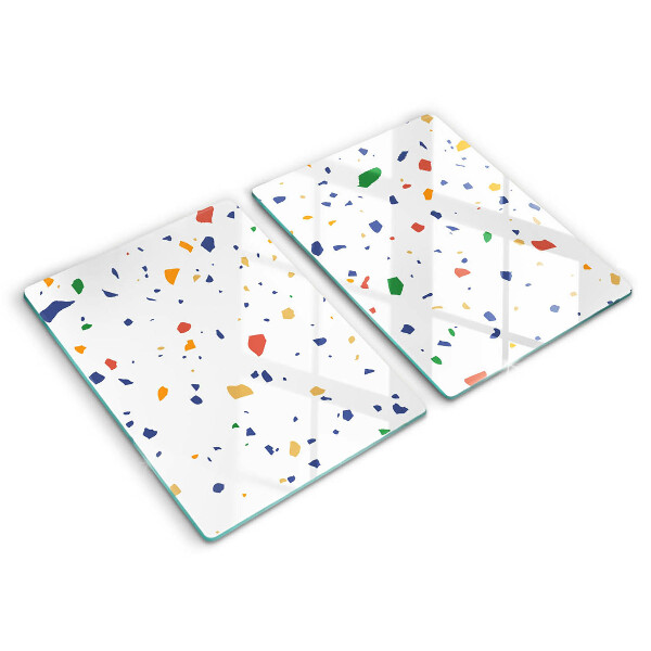 Skärbräda glas Färgglatt stengods