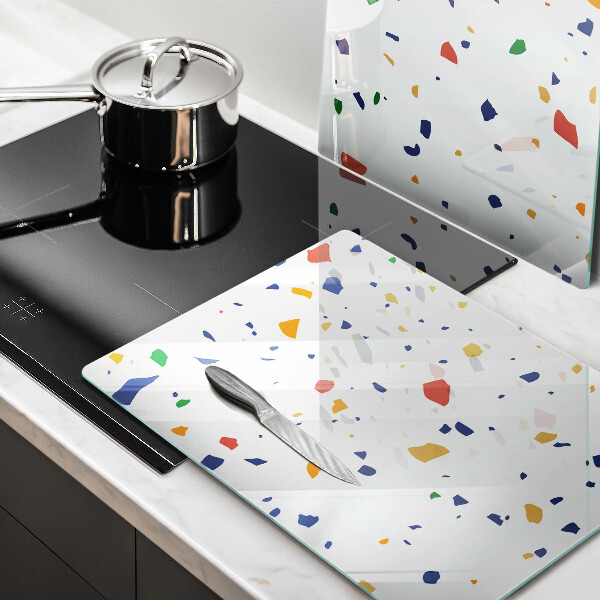 Skärbräda glas Färgglatt stengods