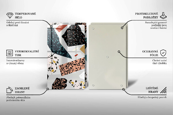 Skärbräda glas Sten gres