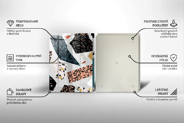 Skärbräda glas Sten gres