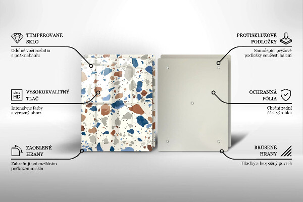 Skärbräda glas Dekorativt stengods