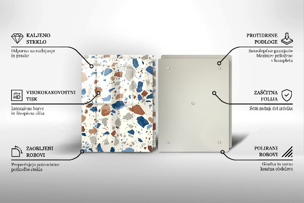 Skärbräda glas Dekorativt stengods