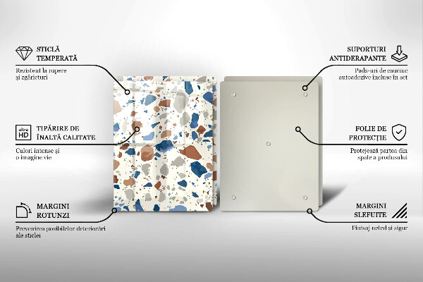 Skärbräda glas Dekorativt stengods