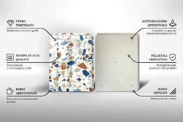 Skärbräda glas Dekorativt stengods