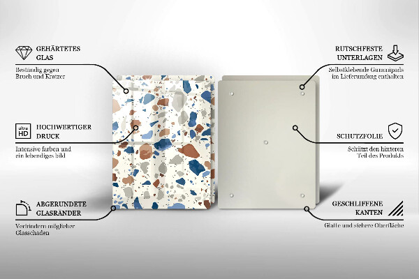 Skärbräda glas Dekorativt stengods