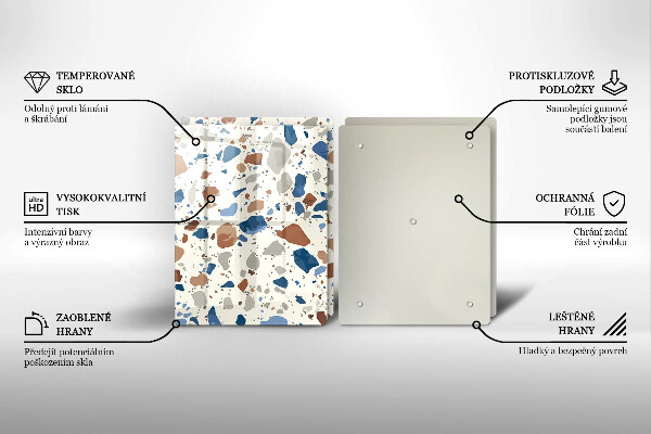 Skärbräda glas Dekorativt stengods