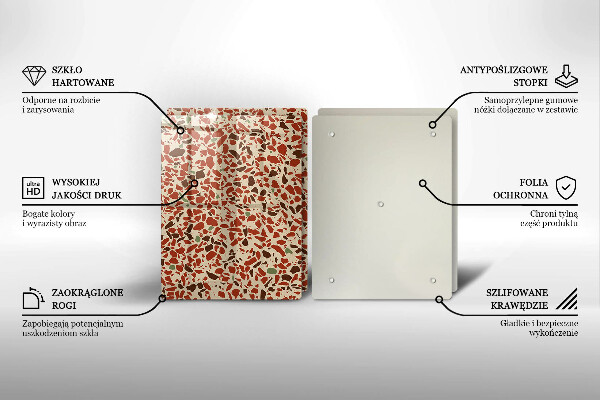 Skärbräda glas Litet stengods