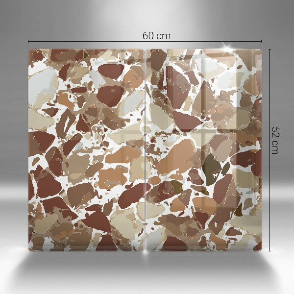 Skärbräda glas Sten dekorativa fläckar