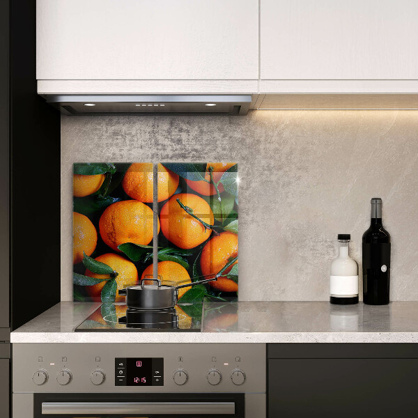 Skärbräda glas Frukt apelsiner