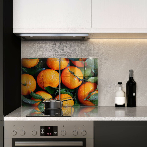 Skärbräda glas Frukt apelsiner