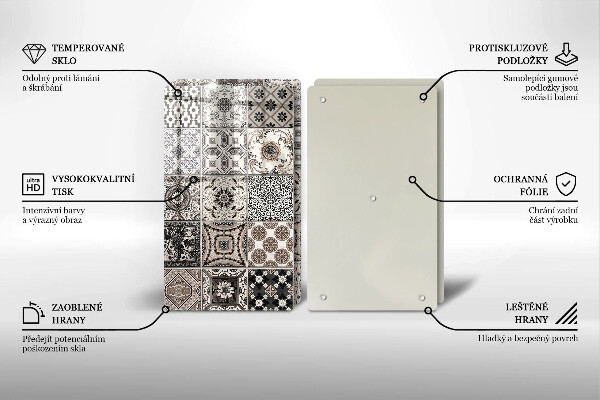 Skärbräda glas Dekorativa plattor