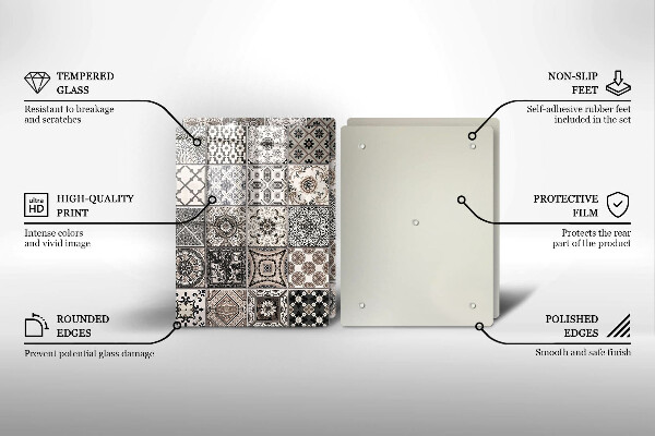 Skärbräda glas Dekorativa plattor