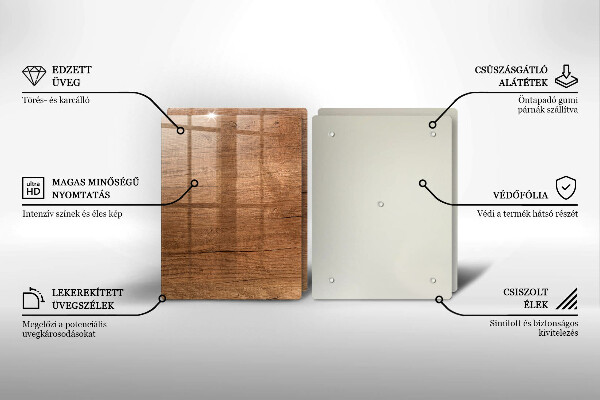 Skärbräda glas Trästruktur