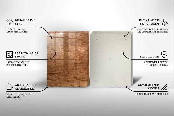 Skärbräda glas Trästruktur