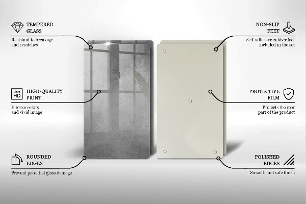 Skärbräda glas Bakgrund textur betong