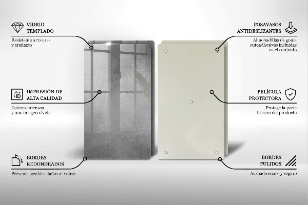 Skärbräda glas Bakgrund textur betong