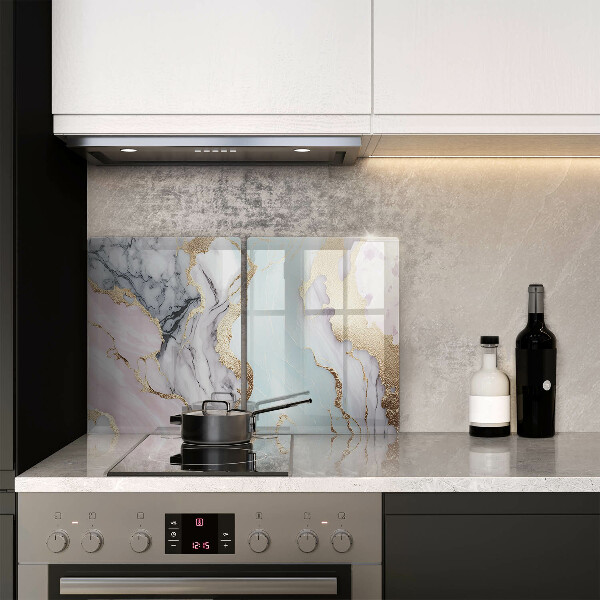 Skärbräda glas Pastell marmor