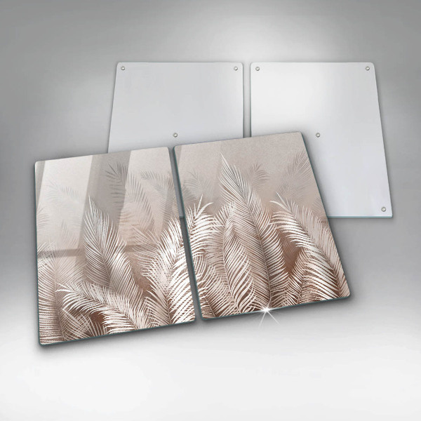 Skärbräda glas Boho lämnar växter