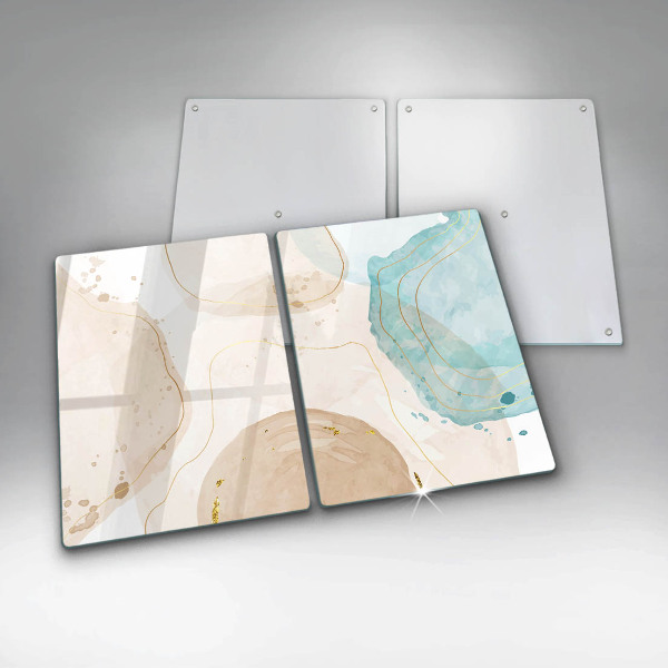 Skärbräda glas Ljusa boho-former