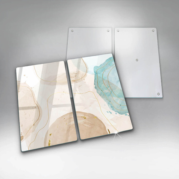 Skärbräda glas Ljusa boho-former