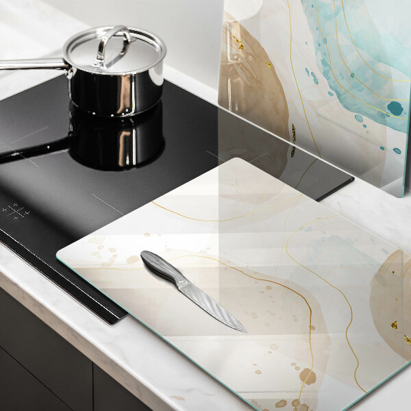 Skärbräda glas Ljusa boho-former