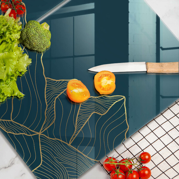 Skärbräda glas Abstrakta berg