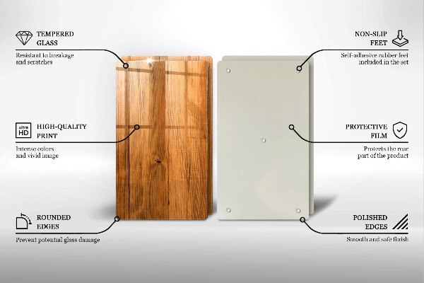 Skärbräda glas Träskivor