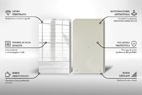 Skärbräda glas Moderna ljusskivor