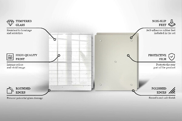 Skärbräda glas Moderna ljusskivor