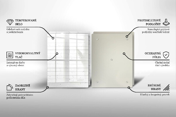 Skärbräda glas Moderna ljusskivor